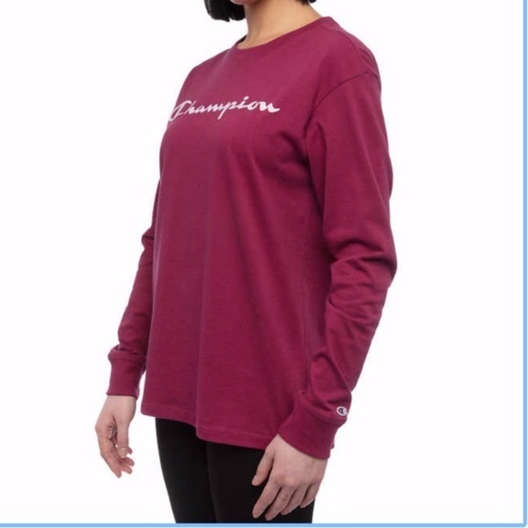NWT CHAMPION Long Sleeve Boyfriend Tee - Picture 2 of 4